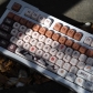 Chocolate Coffee 104+32 MOA Profile Keycap Set Cherry MX PBT Dye-subbed for Keyboard